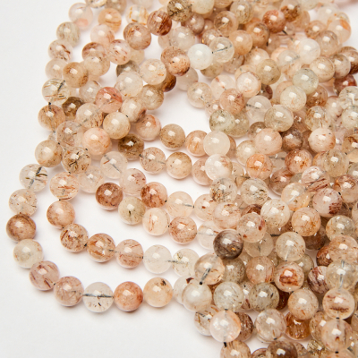 Kryształ górski z rutylem kulka gładka 10,5mm