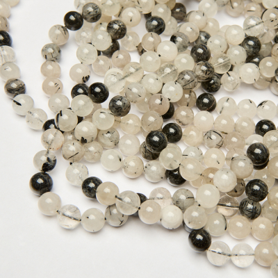 Kryształ górski z czarnym turmalinem 10,5mm