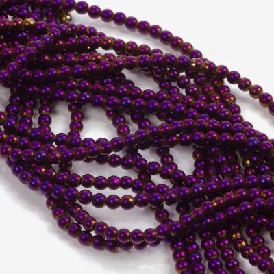 Hematyt platerowany kulka gładka volcano 3mm