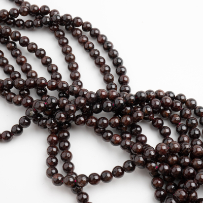 Granat kulka gładka 6mm