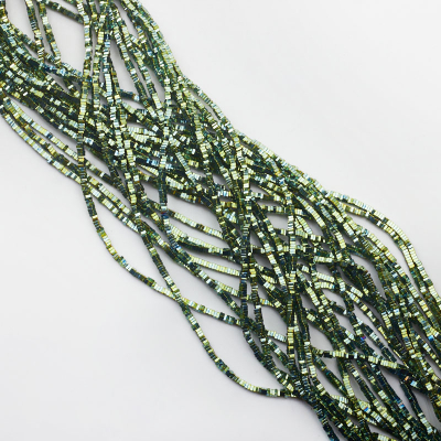 Hematyt kostka płaska emerald 2x2mm