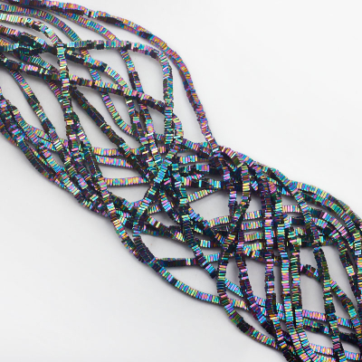 Hematyt kostka płaska multicolor 3x3mm