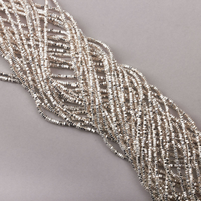 Hematyt przekładka poduszka light silver 2x1mm