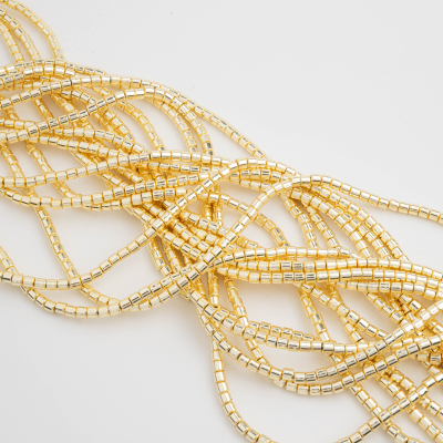 Hematyt walec light gold 3x3mm
