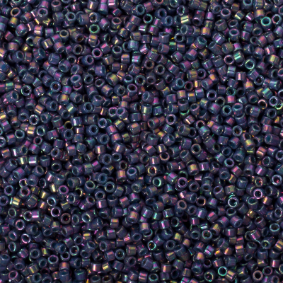 Koraliki Miyuki Delica Opaque Purple Gray Rainbow Luster 11/0