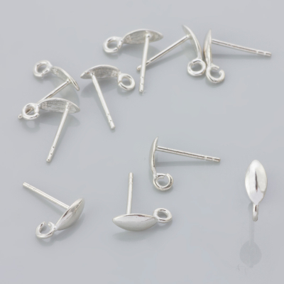 Srebrne sztyfty rybki AG925 12mm