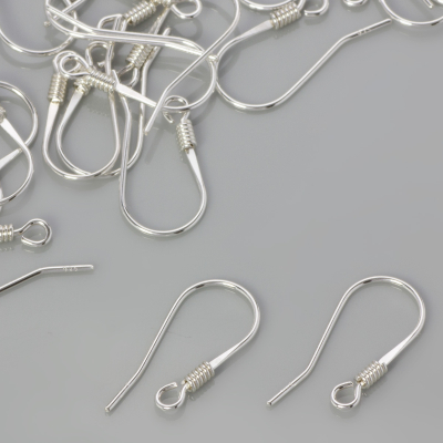 Srebrne bigle ze sprężynką AG925 21mm