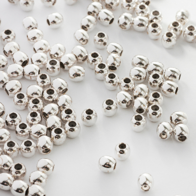 Srebrne zapięcie stoper z silikonem do cienkich sznureczków 4mm