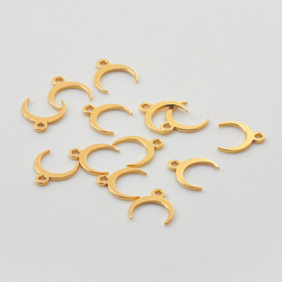 Srebrna mini zawieszka róg obfitości AG925 pozłacany 6mm