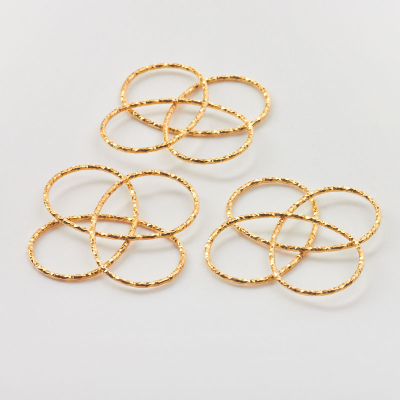 Srebrny łącznik/zawieszka kwiatek pleciony z drutu diamentowego AG925 pozłacany 29mm
