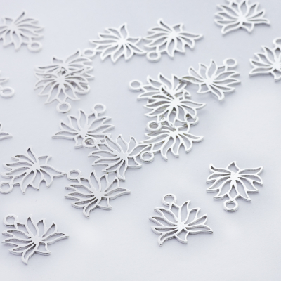 Srebrna zawieszka kwiat lotosu AG925 11,5mm