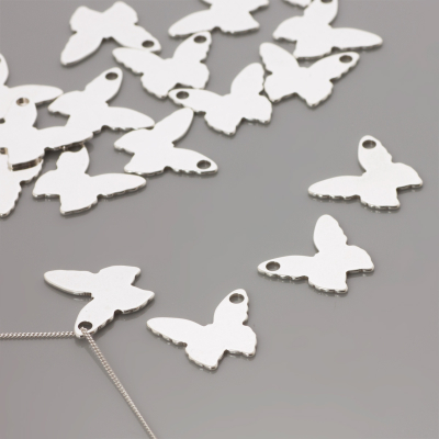 Srebrna celebrytka motylek 15x17mm AG925