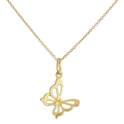 Zawieszka ażurowa motylek AG925 pozłacana 15mm