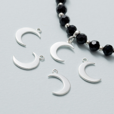 Zawieszka księżyc AG925 srebrny 16mm