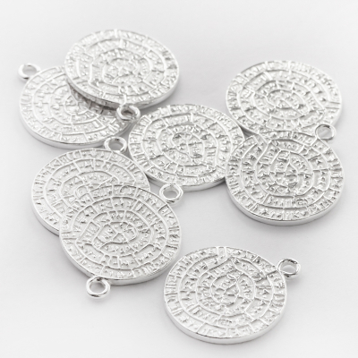 Srebrna zawieszka moneta antyczna AG925 18mm