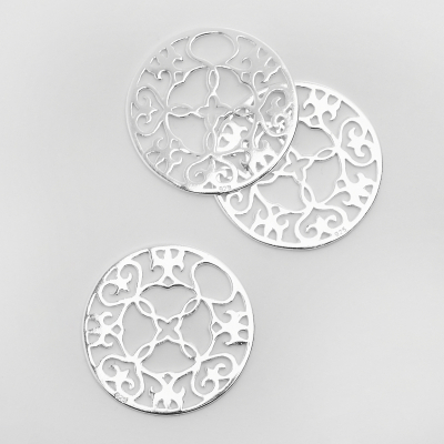 Srebrna zawieszka ornament do naszyjnka AG925 31,5mm