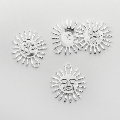 Srebrna zawieszka do naszyjników słońce azteckie AG925 28mm