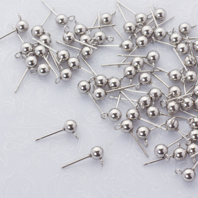 Sztyfty z kulką ze stali chirurgicznej w kolorze srebrnym 5mm