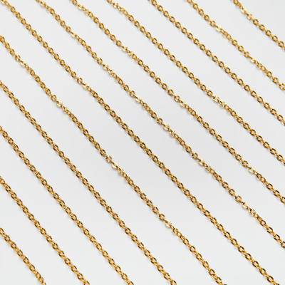 Łańcuszek owal karbowany ze stali 3,5x3mm
