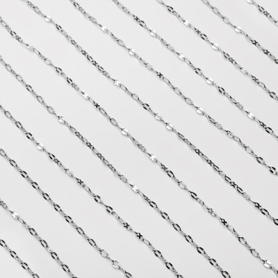 Łańcuszek ozdobny ósemki błyszczące ze stali 4,5x2mm