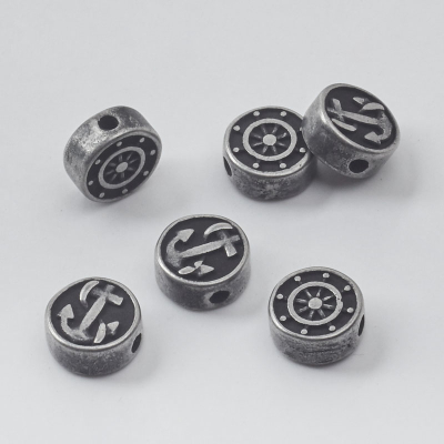Koralik kotwica ze stali do męskich bransoletek 11x5mm