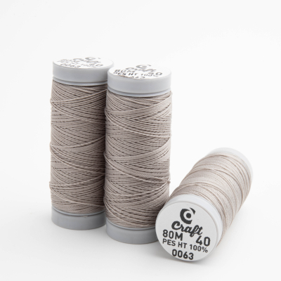 Nić craft do beadingu nr 40 grey