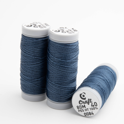 Nić craft do beadingu nr 40 denim