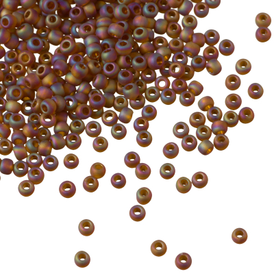 Koraliki TOHO Round 11/0 Trans-Rainbow-Frosted Smoky Topaz
