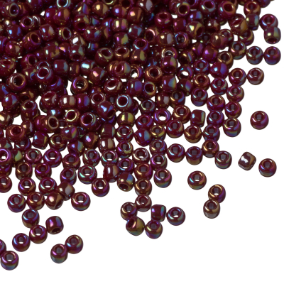 Koraliki TOHO Round 11/0 Opaque-Rainbow Oxblood
