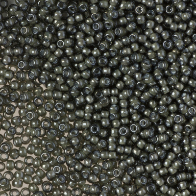 Koraliki TOHO Round 11/0 Inside-Color Black Diamond/White Lined