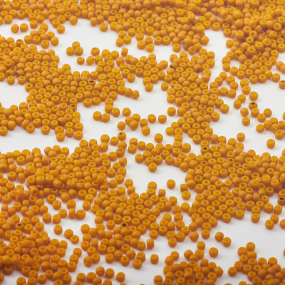 Koraliki TOHO - Round 11/0 Opaque-Frosted-Gold-Lustered Yellow