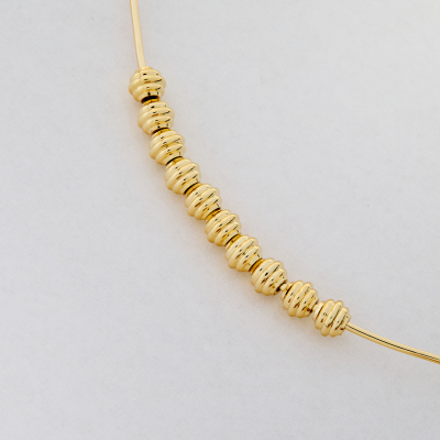 Przekładka kulka nacinana z mosiądzu 5x4mm