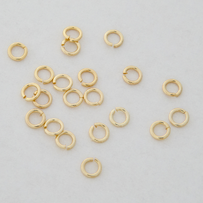 K&oacute;łeczka zaciskowe z mosiądzu 4x0,7mm