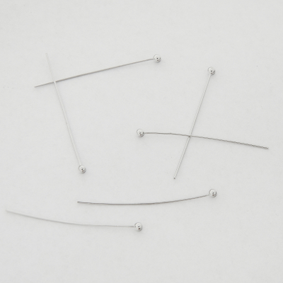 Szpilki z okrągłą gł&oacute;wką z mosiądzu 30x0,5mm