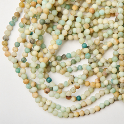 Amazonit kulki matowe 6mm