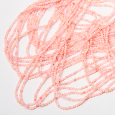 Opal r&oacute;żowy kulka fasetowana 2mm
