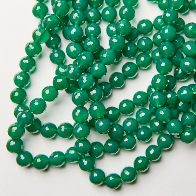 Zielony onyks kulka fasetowana 10mm