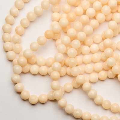 Jadeit kulka gładka pastelowa 10mm