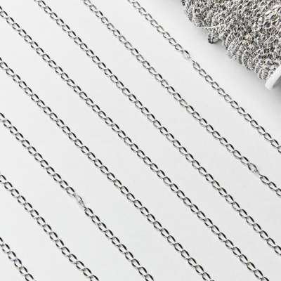 Łańcuch simple błyszczący ze stali 3x5mm