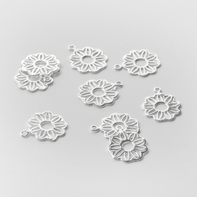 Srebrna zawieszka ażurowy kwiatek AG925 16,5mm