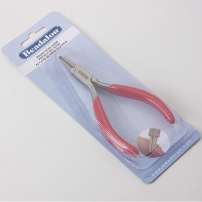 Szczypce okrągłe Beadalon 13x6cm czerwony