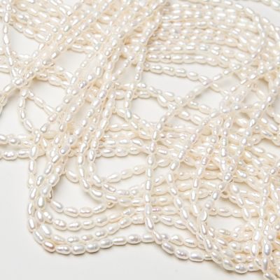 Perły naturalne hodowlane rice 3-4mm