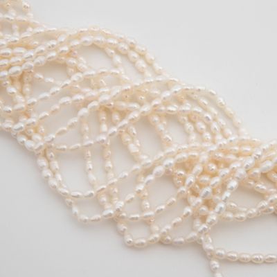 Perły hodowlane słodkowodne rice 2,5-3mm