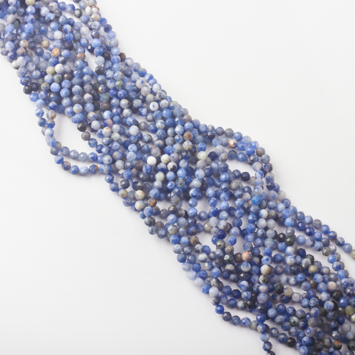 Sodalit kulka fasetowana 4mm Sodalit kulka fasetowana 4mm