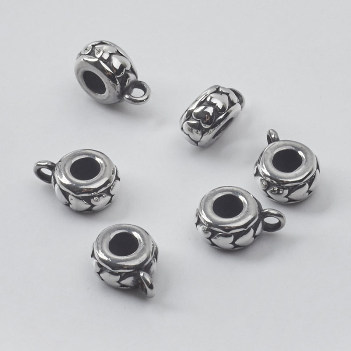 Krawatka oponka ze stali chirurgicznej do męskich bransoletek 11,5mm