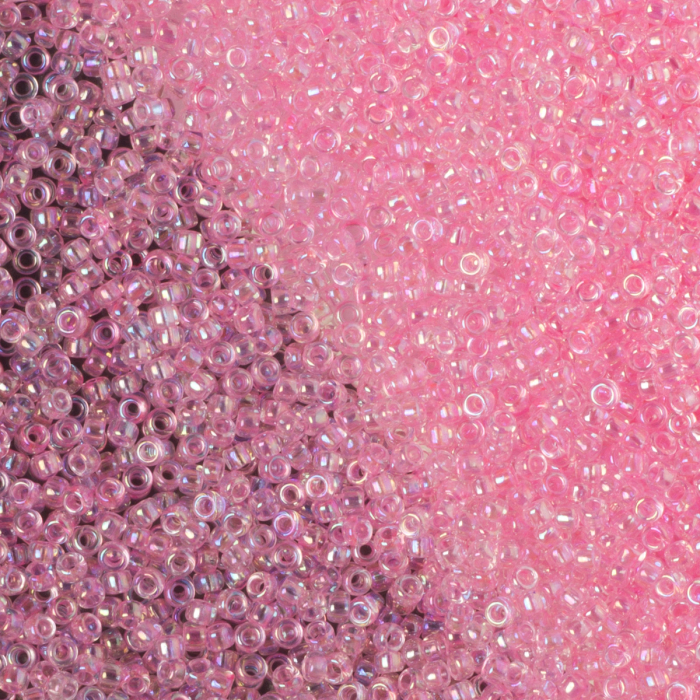 Koraliki TOHO Round Trans-Rainbow Ballerina Pink